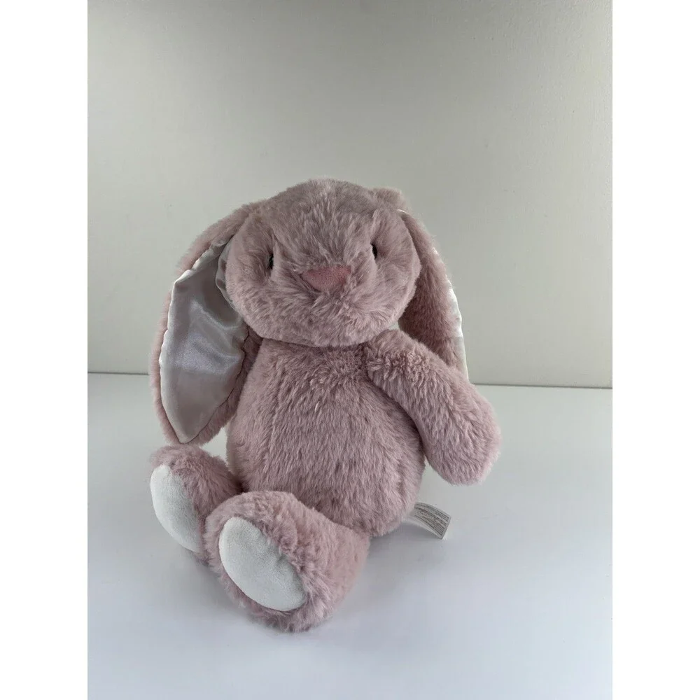 Spark Create Imagine Rabbit Stuffed Animal Plush Toy Easter Satin Ears Lovey Toy